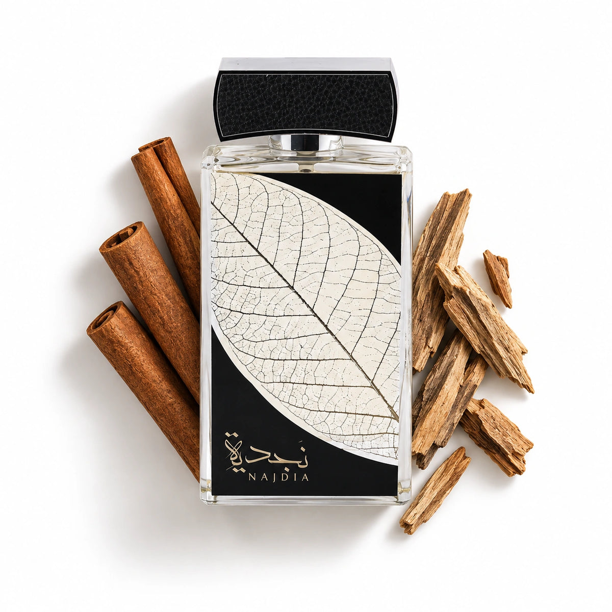 Lattafa Najdia 100ml bottle with cinnamon and woody notes