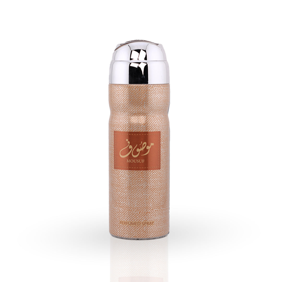 Mousuf Perfumed Body Spray – (Approx. 200ml) - Arabian Body Spray