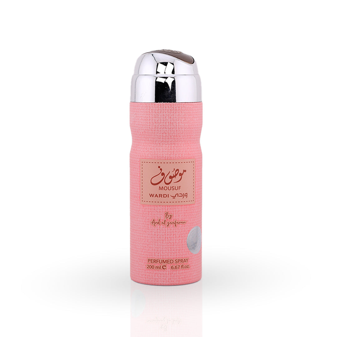 Mousuf Wardi Perfumed Body Spray – (Approx. 200ml) - Arabian Body Spray