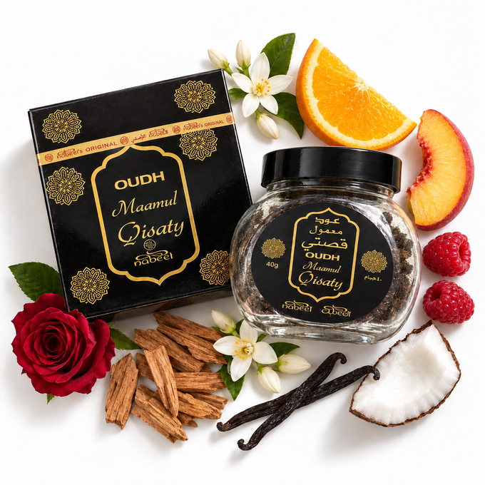 Nabeel Oudh Maamul Qisaty – Bakhoor Incense 40g