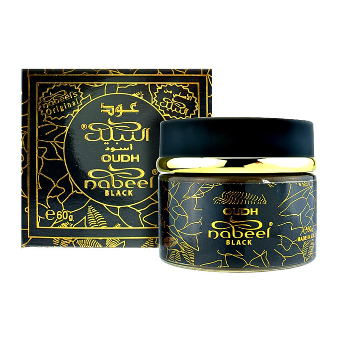 Nabeel Oudh Black – Bakhoor Incense 60g