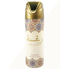Raghba Perfumed Body Spray – 200ml by Lattafa Fragrance Type: Oriental, Sweet, Woody-My Store