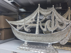 Big ceramic decor silver Allah and Mohamed-My Store