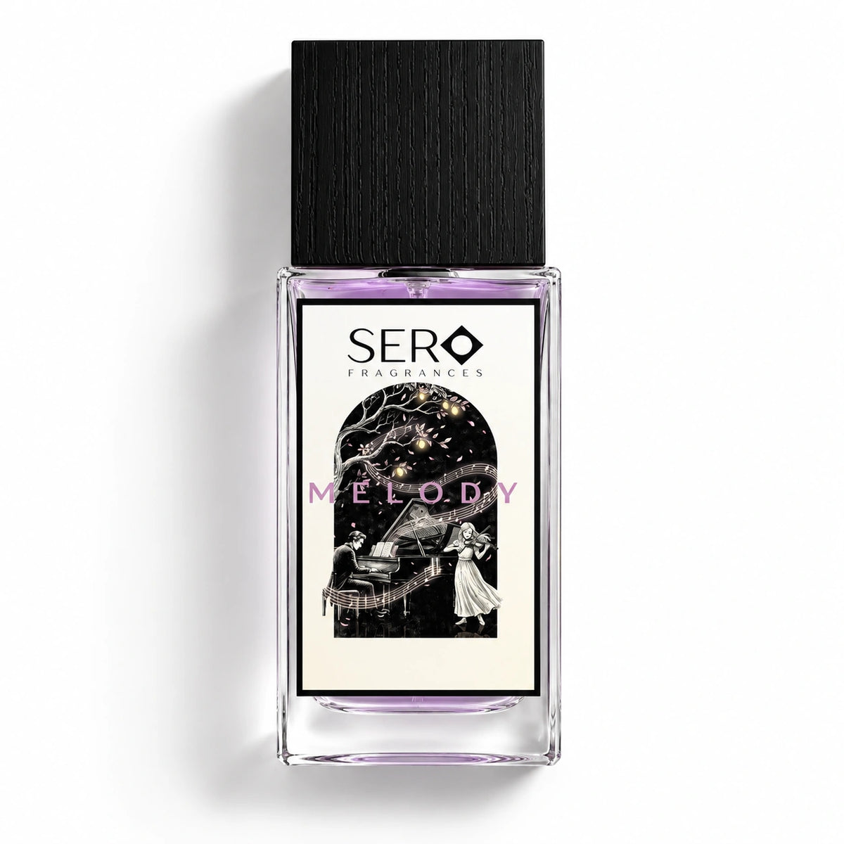 Sero Melody 50ml bottle photographed flat on a white background