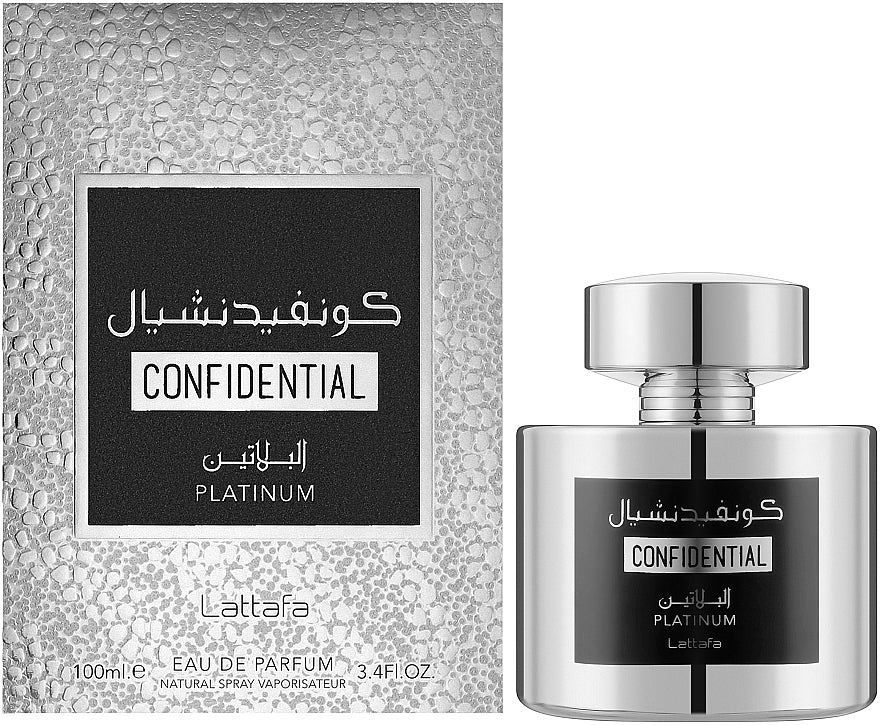 Confidential Platinum by Lattafa - The Essence of Modern Elegance